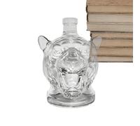 Jarra de Vodka - Botella de decantador para whisky y alcohol | Receptáculo de bebidas con forma de cabeza de tigre Accesorio de barra para hombre Padre Novio