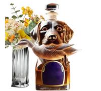 Jarra de whisky | Hound Garrafa Whisky Botella | Contenedor de alcohol denso con figura de perro Decoración para el hogar Brandy Bourbon Vodka Tequila Sociedad