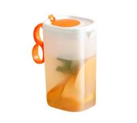 Jarra de zumo, jarra de té, jarra de 2,2 l, jarra de té, jarra de bebidas con capacidad y asa antiescaldaduras para frigorífico, leche, limonada, agua, cerveza