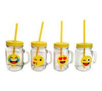 Jarra Divertida y Original EMOTICONOS - Jarras, Termos, Tazas para Detalles Originales y Baratos para Invitados de Bodas, Regalos para Comuniones y Cumpleaños