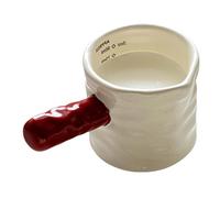 Jarra dosificadora de líquidos de cerámica artística con marcado preciso Jarra medidora adecuada para necesidades de café y cocina Jarra de leche y café con medidas