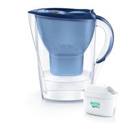 BRITA Jarra filtrante Marella azul 2,4L - 2 filtros MAXTRA PRO para hasta dos meses de agua filtrada - Transforma el agua del grifo en agua de buen sabor para beber y cocinar