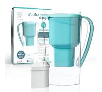 Jarra Filtradora de Agua Alkanatur Drops con Filtro - Depura + Hidrogena + Ioniza + Aporta Magnesio Elimina Metales + Bacterias - Normativa UNE 149101:2015 Capacidad 1.4L Libre de Tóxicos - ALKANATUR