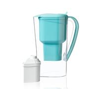 Jarra Filtradora de Agua Alkanatur Drops con Filtro - Depura + Hidrogena + Ioniza + Aporta Magnesio Elimina Metales + Bacterias - Normativa UNE 149101:2015 Capacidad 1.4L Libre de Tóxicos - ALKANATUR