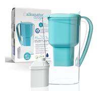Jarra Filtradora de Agua Fabricada en España ALKANATUR Drops para Agua del Grifo con Filtro Original pH 9 Capacidad 1.4 Litros Depura Hidrogena Ioniza y Aporta Magnesio Elimina Metales