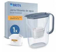 Jarra filtrante BRITA Essential XL azul (3,6 l) con 1 x MAXTRA PRO Experto en Cal | Jarra de gran capacidad con Smart Light LTI y tapa abatible: filtra impurezas, metales y mucho más