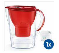 FILTRO DE LA BRITA CARAFE Marella roja (2.4L) incluy 1 cartucho de filtro Maxtra Pro All-in-1