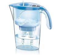 Jarra filtrante de agua LAICA Stream line (Edición en color) y 1 cartucho de filtro de agua Bi-Flux para 30 días - Tapa de llenado rápido, 2,3 L de capacidad total, 1,2 L de agua filtrada LAVANDA