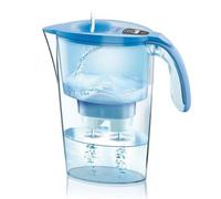 Jarra filtrante de agua LAICA Stream line (Edición en color) y 1 cartucho de filtro de agua Bi-Flux para 30 días - Tapa de llenado rápido, 2,3 L de capacidad total, 1,2 L de agua filtrada LAVANDA