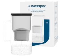 Jarra Filtro Agua Vidrio 3L Borosilicato Gris Negro Blanco Menta Azul 1-12...