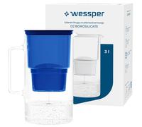 Jarra Filtro Agua Vidrio 3L Borosilicato Gris Negro Blanco Menta Azul 1-12...