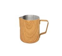 Jarra for espumar leche de acero inoxidable, 2 uds., flor for tirar la jarra y café, taza for con para Latte Art(600ml)