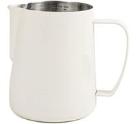 Jarra for espumar leche for cafetera, taza de acero inoxidable, jarra for el hogar, flores, espuma con escala(#2)