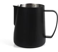 Jarra for espumar leche for cafetera, taza de acero inoxidable, jarra for el hogar, flores, espuma con escala(#1)