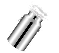 Jarra hermética de acero inoxidable para leche, recipiente de almacenamiento a prueba de fugas con tapa para leche y vino, duradero y portátil para cocina y uso doméstico