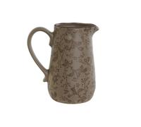 Jarra Home ESPRIT Marrón Verde Gres Hoja de planta Shabby Chic