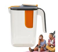 Jarra infusora de agua, jarra infusora de té de 2600 ml - jarra de agua infusora de frutas grande, jarra de infusor resistente al calor para té, bebida, agua