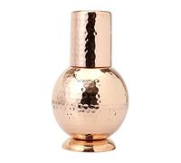 Jarra lateral de cama de cobre puro para beneficios de salud Ayurveda, capacidad de 1000 ml