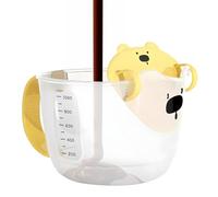 Jarra medidora de líquidos-tazón de filtro seguro para alimentos a prueba de calor de 1L con báscula, recipiente colador de taza medidora, herramienta para hornear en la cocina | Restaurante Pub Labor