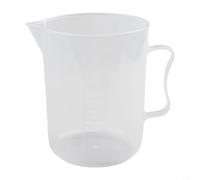 Jarra medidora de PP con escala transparente y pequeña abertura de vertido para flujo de líquido controlado en cocción y experimentación (5000 ml)