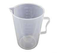 Jarra medidora PP con escala transparente y pequeña abertura de vertido para flujo de líquido controlado en cocción y experimentación (2000 ml)