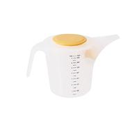 Jarra medidora práctica Taza mezcladora a prueba de salpicaduras con y filtro Taza para verter 1500 ml para aceite líquido Vinagre Harina Jarra medidora de cocina con cubierta contra salpicaduras