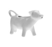 Jarra Para Crema De : 3,50 X 7,50 Cm, Linda Jarra De Leche De Cerámica Con Forma De Animal, Dispensador De Resistente Al Calor, Salsera De Porcelana, Servidor De Salsa Líquida Blanca