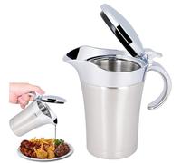 Jarra para de Bote de Olla de Térmica de Acero Inoxidable 304, Olla de Bote de Aislada de Doble Pared, Jarra para Servir, Cubo para Jugo, de Tomate,(Small 450ml)