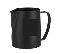 Jarra para Leche Jarra de espuma humeante 600 ml, acero inoxidable, antiadherente, con forma flor for café latte art para Crema(Color-2)