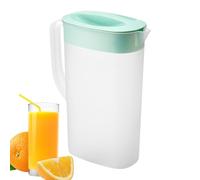 Jarra para puerta de refrigerador, jarra de agua con tapa - Jarra de agua helada para beber de 2500 ml | Jarra de agua irrompible con tapa y boquilla para limonada, y leche