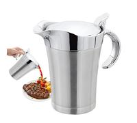 Jarra para servir salsas y natas de 750 ml, doble pared, para salsas calientes, para Acción de Gracias, Navidad, bistec, pavo, buffet, apartamento, restaurante y
