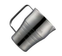 Jarra profesional de acero inoxidable de 900 ml, mango ergonómico para café con leche, taza de espuma con escala y medidas