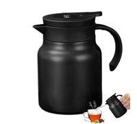Jarra térmica de 1 litro - Dispensador térmico para café portátil, servidor para bebidas de gran capacidad | para café al vacío de acero inoxidable, olla para almacenar líquidos calientes y