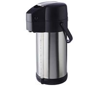 APS Caraffa Termica con pompa - Premium in 18/8 Acciaio Inossidabile e polipropilene, Ø 15 cm, altezza: 37 cm, 3 litri