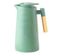 Jarra térmica de café - Jarra de doble pared al vacío | Termo térmico | Recipiente de agua caliente de 1000 ml con forro de vidrio | Contenedor a prueba de fugas, jarra de té, agua