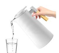 Jarra térmica de café - Jarra de doble pared al vacío | Termo térmico | Recipiente de agua caliente de 1000 ml con forro de vidrio | Contenedor a prueba de fugas, jarra de té, agua