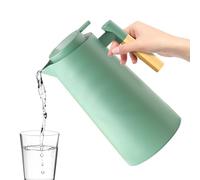 Jarra térmica, jarra de café forrada de vidrio, adorable retención de calor, jarra de agua portátil con aislamiento, dispensador de bebidas para viajes, camping, restaurante y uso doméstico