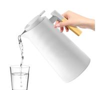 Jarra Térmica - Jarra De Café Forrada De Vidrio De 1000 Ml, De Agua Caliente Con Aislamiento, Nórdica Con Asa | Dispensador de bebidas a prueba de fugas para cabecera, oficina, restaurant