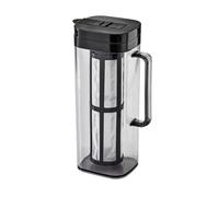 Jarra transparente para refrigerador con con bisagras, filtro y lateral para servir bebidas frías en mesas Contenedor de bebidas Servidor de bebidas frías Jarra rectangular Infusor Inserto