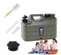 Jarras de agua Camp - 11 L resistente, mango fácil de verter, almacenamiento de agua multifunción, resistente a derrames, contenedores de almacenamiento de tapa segura | Equipo de supervivencia al