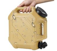 Jarras de agua para acampar - Tanque de agua de galón 12L con espita | Contenedor portátil de gran capacidad con tapa a prueba de fugas para aventuras al aire libre, automovilismo, picnic, hidratación