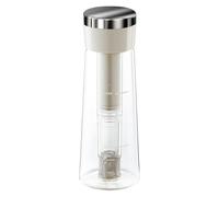 Jarras de infusión fría de gran capacidad para múltiples porciones al aire libre, aventura, a prueba de fugas, sello de silicona, acero inoxidable, aislado, para preparar tés fríos