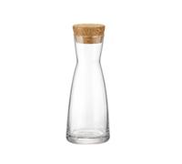 Jarras De Vidrio Ypsilon Con Tapa De Corcho 1 Litro Transparente Bormioli Rocco