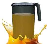 Jarras para Bebidas,Jarra de té de 2 litros con tapa - Recipiente de agua con mango antideslizante visible, dispensador de agua resistente a altas temperaturas para té, bebidas,