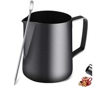 Jarritas para leche, TechKen jarra de leche negro 900ml(32oz) para Café y Latte Art