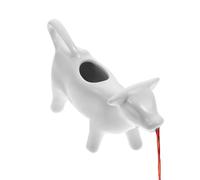 Jarro de crema - 5.31 pulgadas de vidrio de vidrio | Glass Creamer Janzador | Jarra de de cerámica con mango de cola de, boquilla de vertido fácil, ideal para salsas, consumo de café y coc