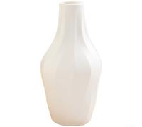 Jarrón, 1 pieza de plástico blanco, para estilo pastoral francés, artesanía hecha a mano, diseño ligero, decoración del hogar para sala de estar dormitorio (botella de boca pequeña)