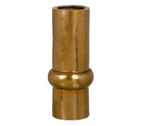 Jarrón 18 x 18 x 41 cm Dorado Aluminio