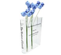 Jarrón Acrílico Claro, Jarrón de Libro Claro | Jarrón Acrílico Estético,Florero Lindo para pieza central, decoración del hogar, contenedores de Art Deco Modernos