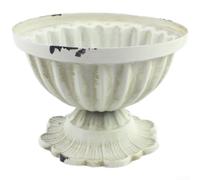 Jarrón alto de hierro vintage para el hogar, jardín, oficina, hotel, decoración rústica para estilo retro americano, material de hierro fuerte con acabado esmaltado horneado para ideal para flores
